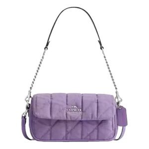 Coach Lavender Quilted Shoulder Bag